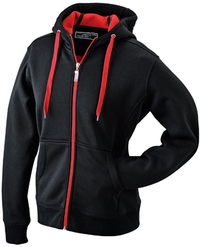 Kuscheliger Herren Zip-Hoodie mit Kontrastbändern