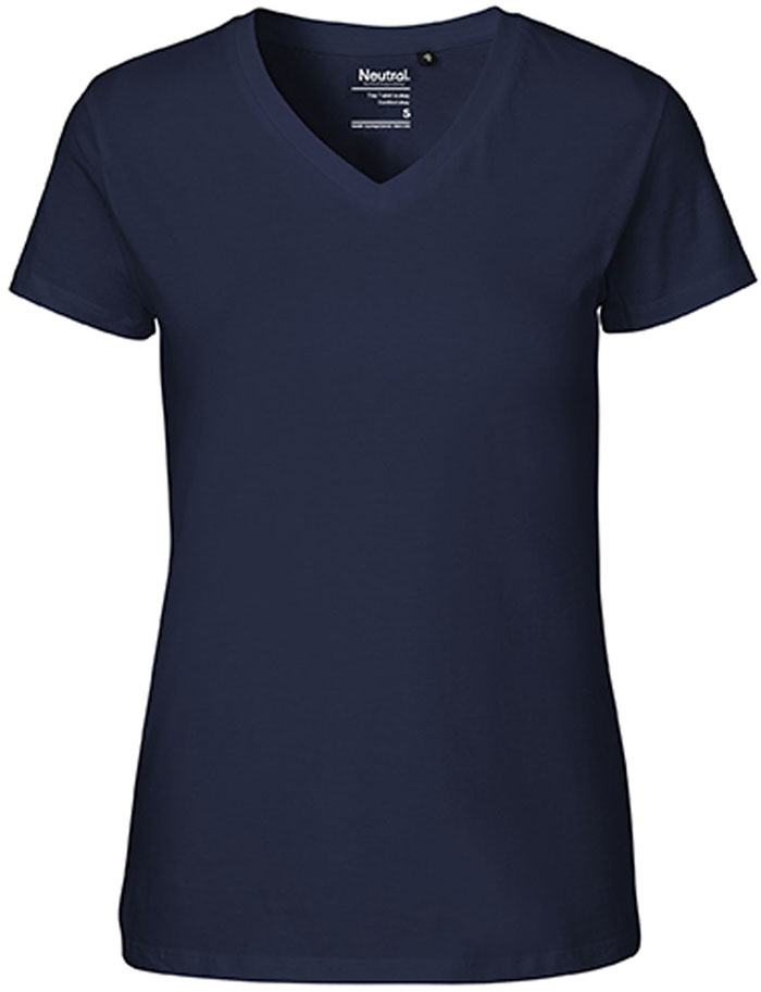 V-Neck Damen-T-Shirt aus Fairtrade-Baumwolle