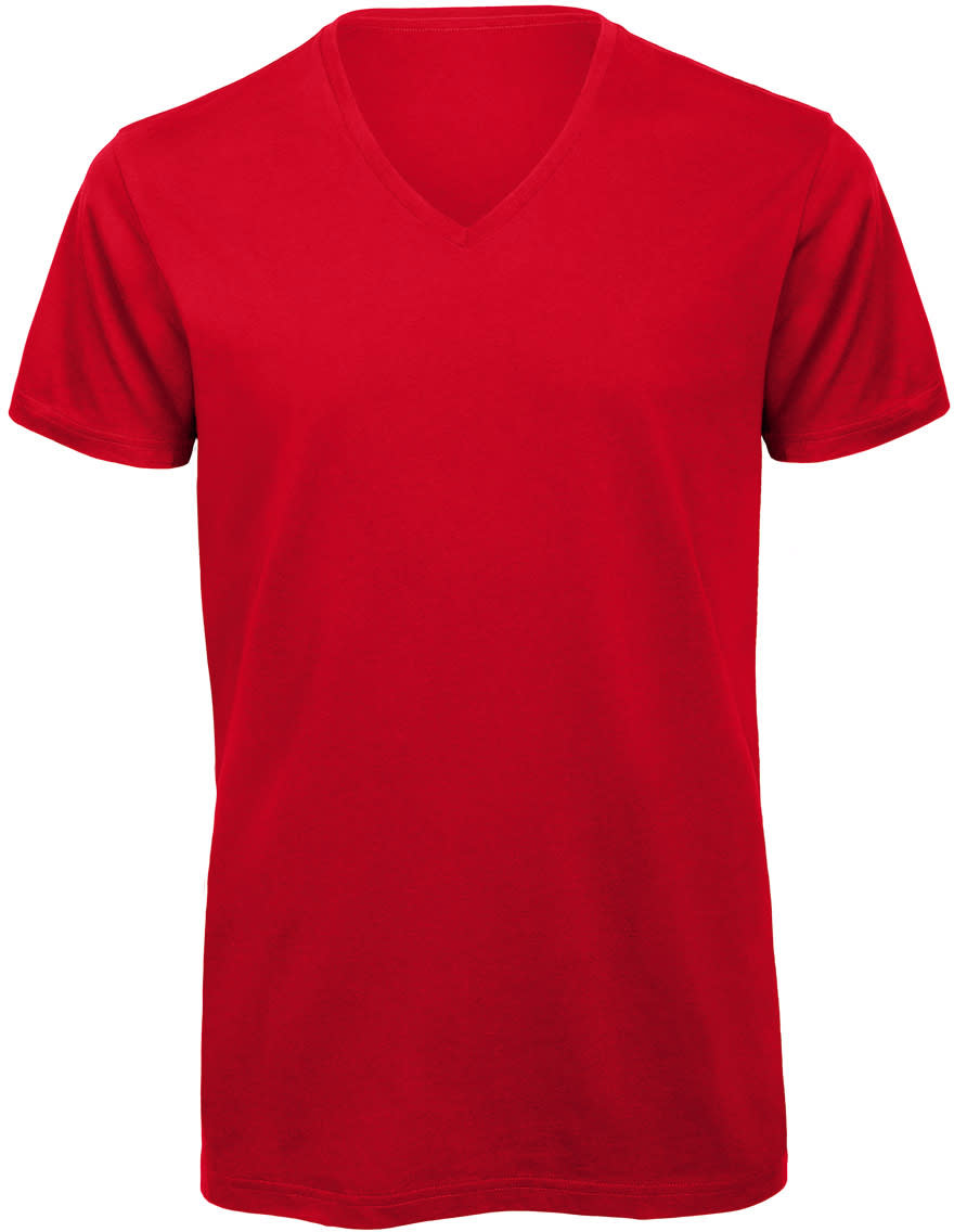 Klassisches V-Neck Herren Bio T-Shirt "Inspire"