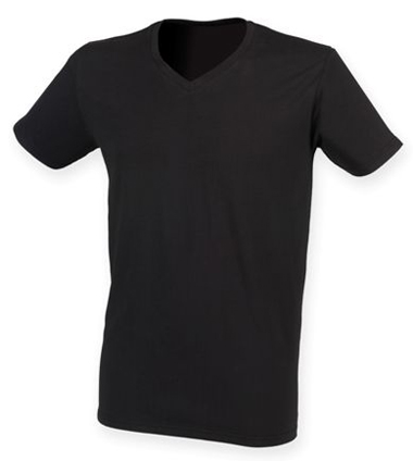 Herren Stretch V-Neck T-Shirt