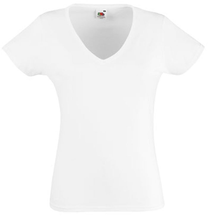 Basic Damen T-Shirt "Valueweight" mit V-Ausschnitt