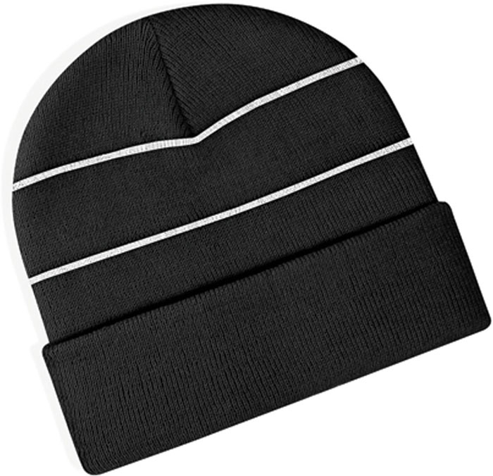 Beanie mit reflektierenden Streifen