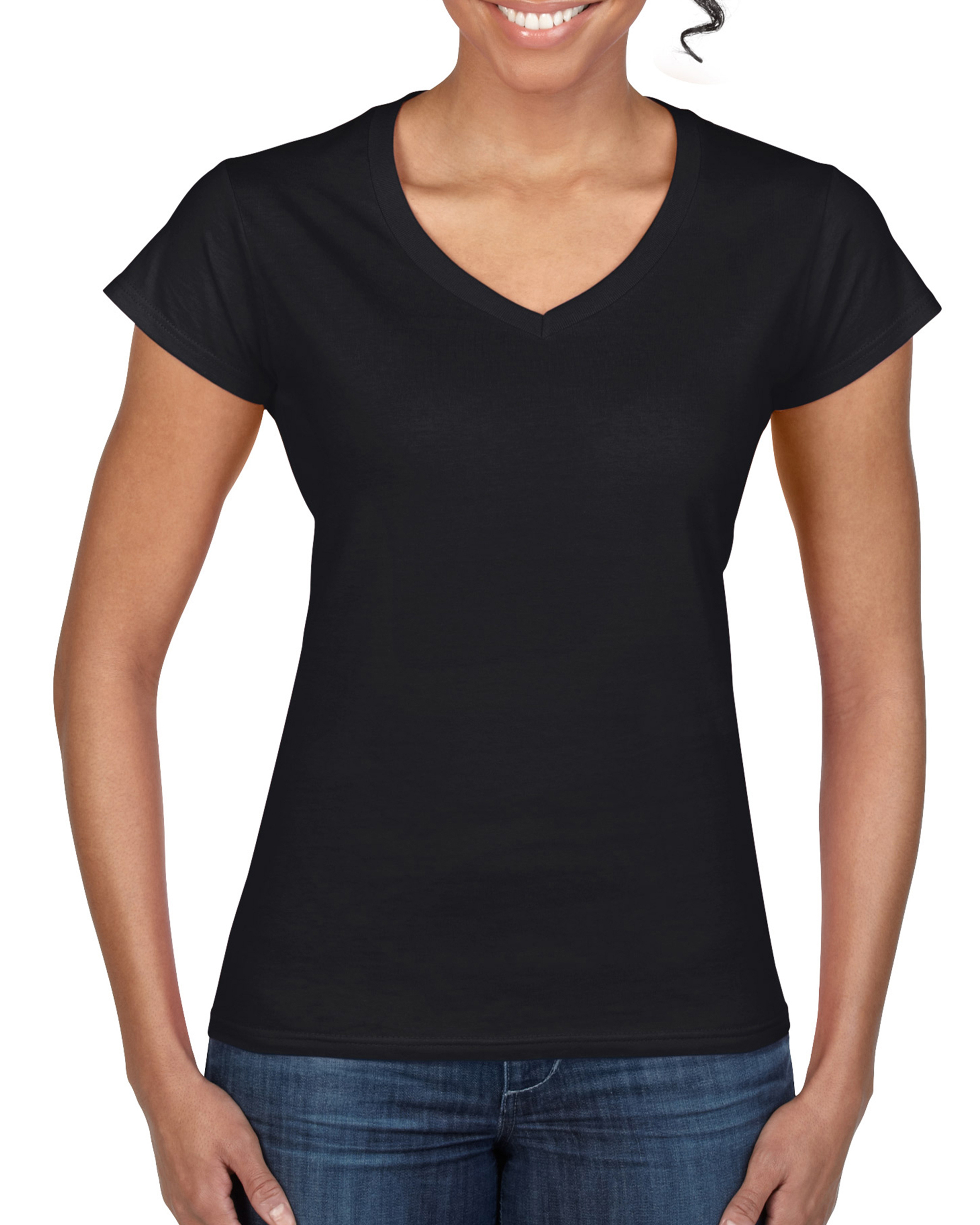 Weiches Damen T-Shirt "Softstyle" mit V-Neck