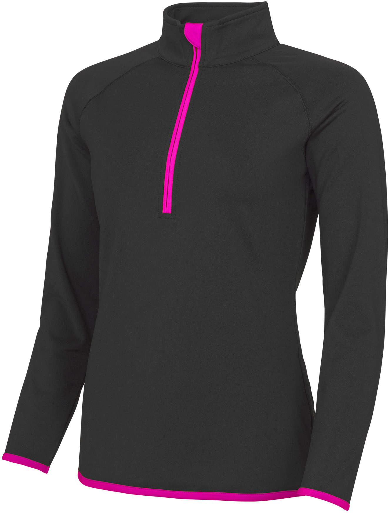 Slim Fit Damen Sport-Sweater mit 1/2-Zip