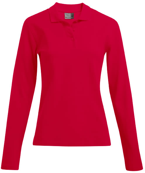 Schweres Damen-Langarm-Poloshirt