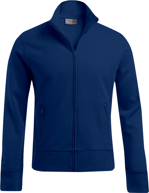 Herren-Sweatjacke mit Stehkragen