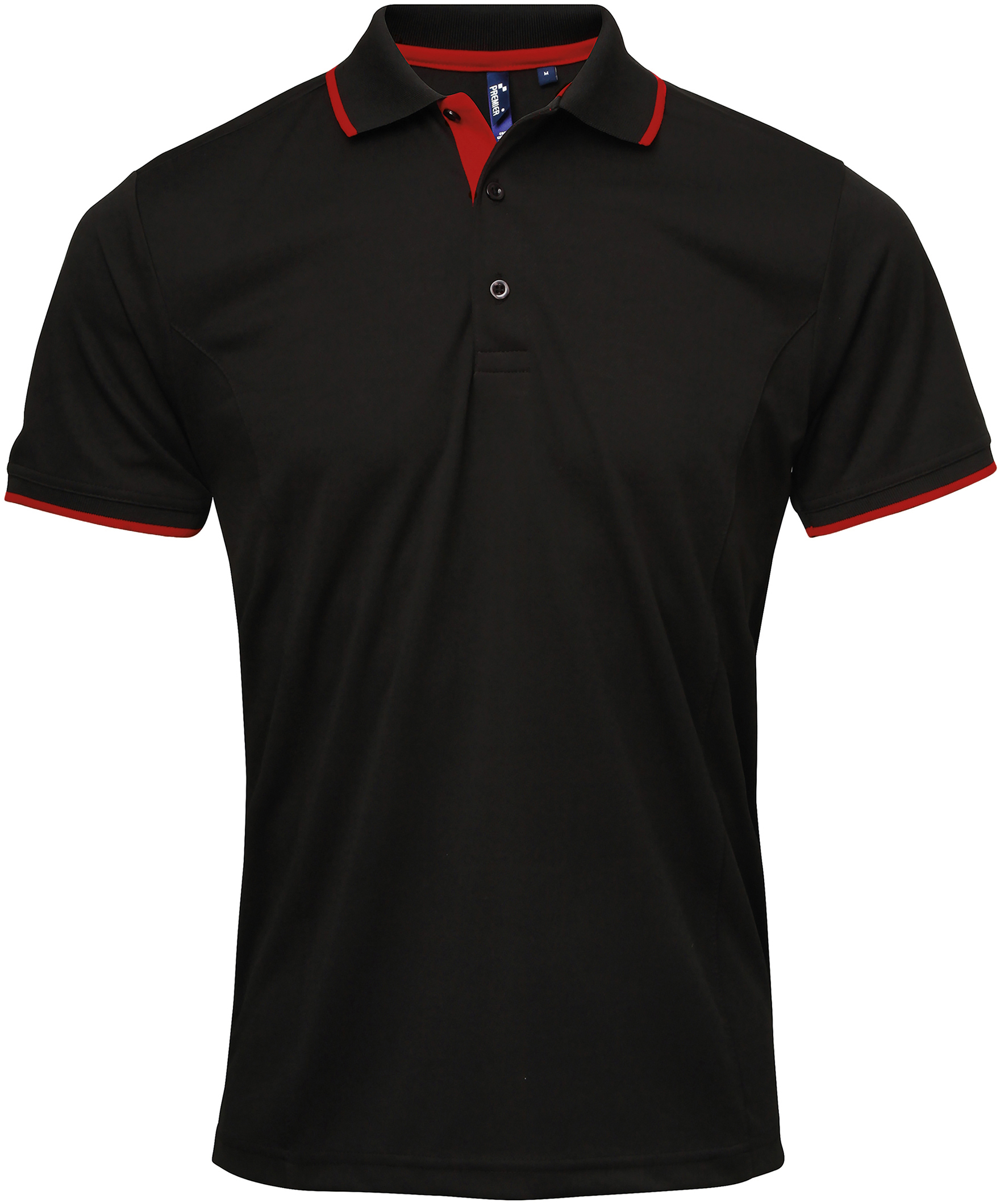 Feuchtigkeitsregulierendes "Coolchecker" Herren Kontrast-Poloshirt