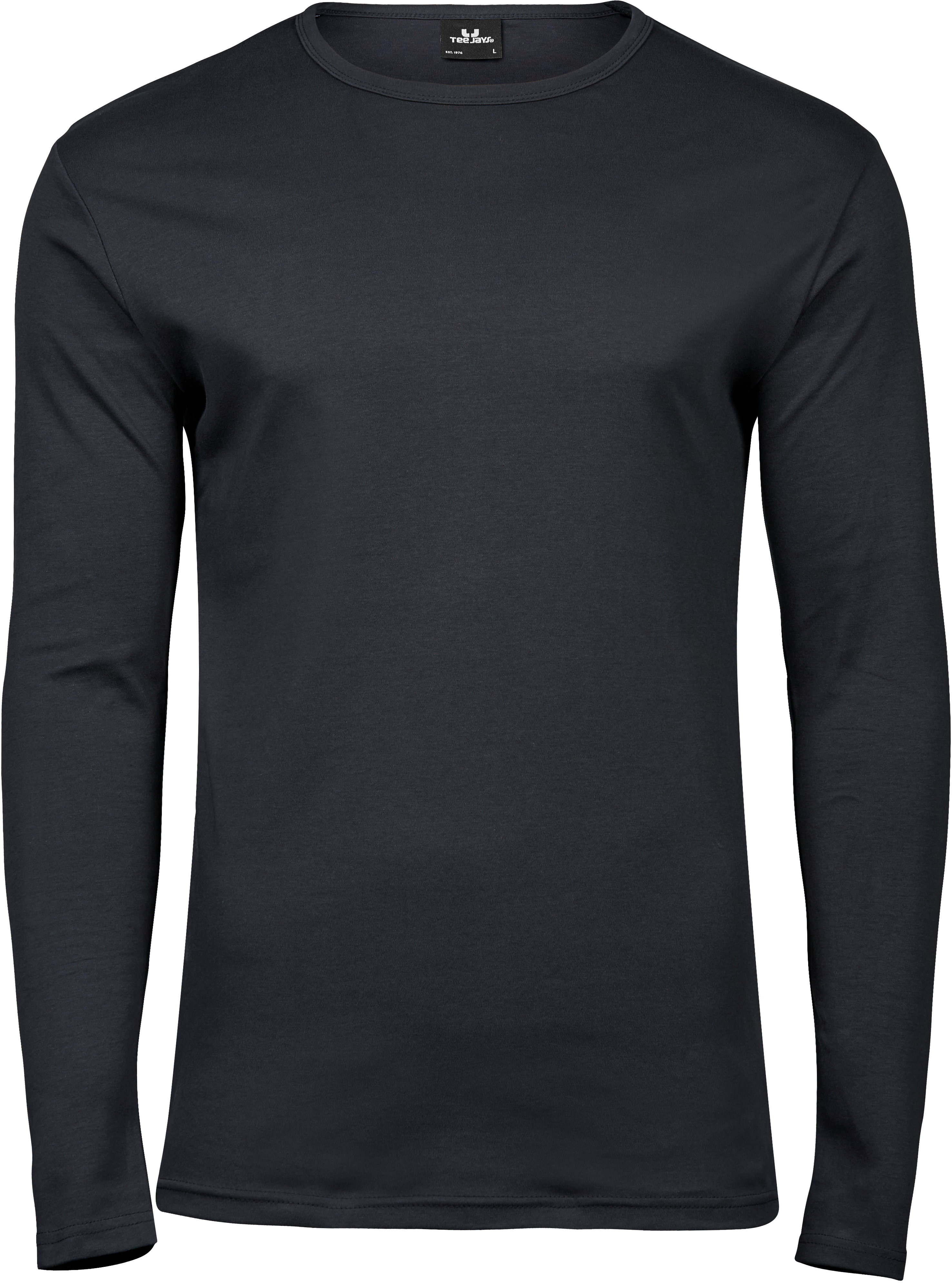 Schmal geschnittenes Interlock Herren-Longsleeve aus Bio-Baumwolle