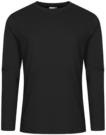 Bügelleichtes Herren-Longsleeve aus Mischgewebe