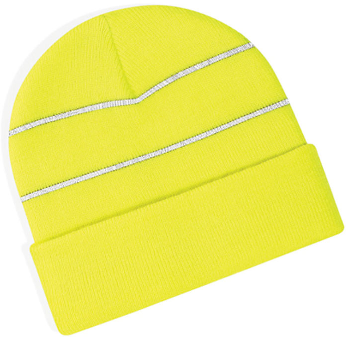 Beanie mit reflektierenden Streifen