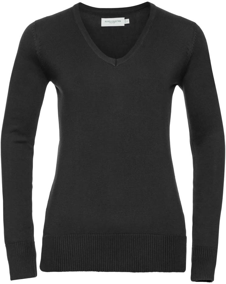 Pflegeleichter V-Neck Damen-Strickpullover