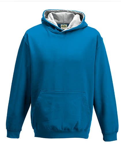 Flauschiger Kinder-Hoodie mit Kontrastkapuze