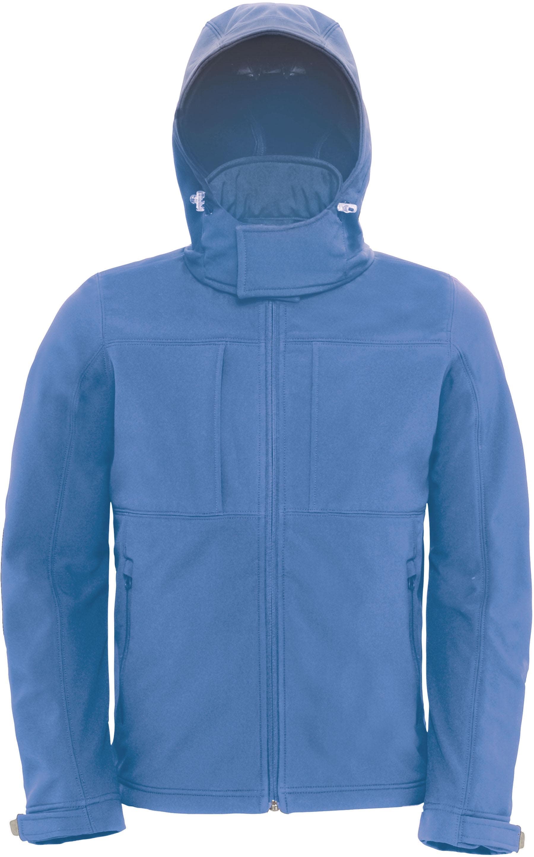 3-lagige Herren Softshelljacke mit abnehmbarer Kapuze