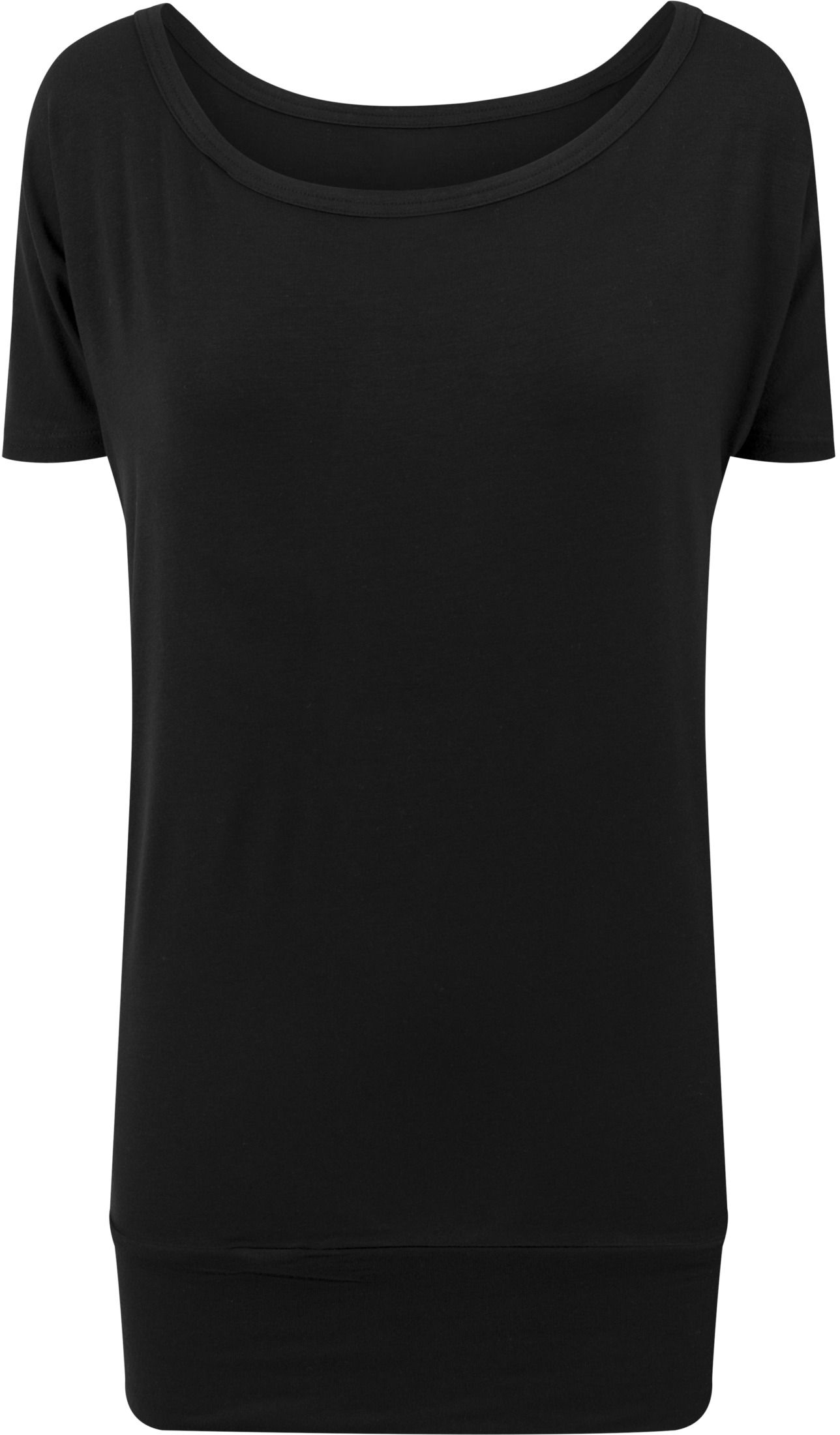 Extra lang geschnitten Viskose-T-Shirt für Damen