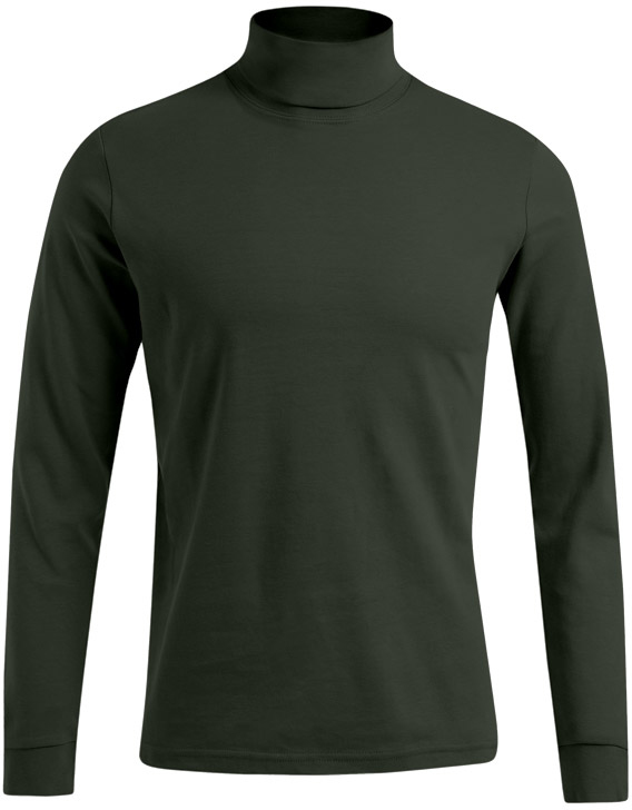 Herren-Longsleeve mit Rollkragen