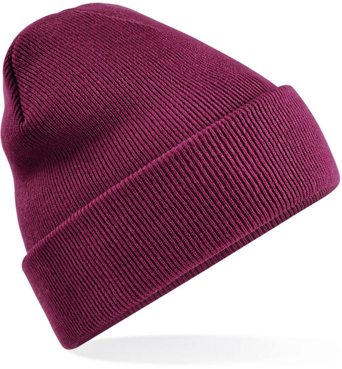 Klassischer recycelter Beanie mit Umschlag