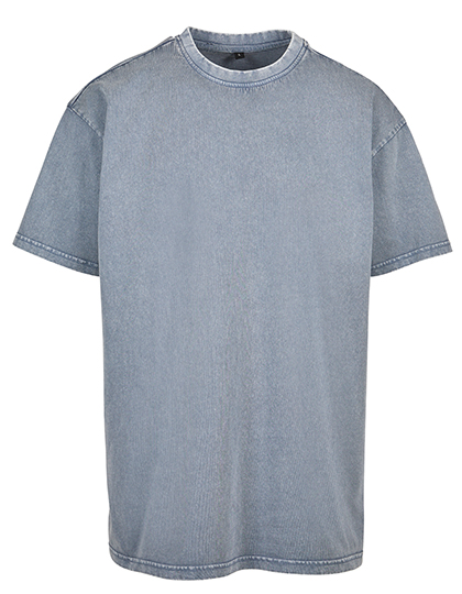 Schweres Acid Washed Oversized Herren-T-Shirt