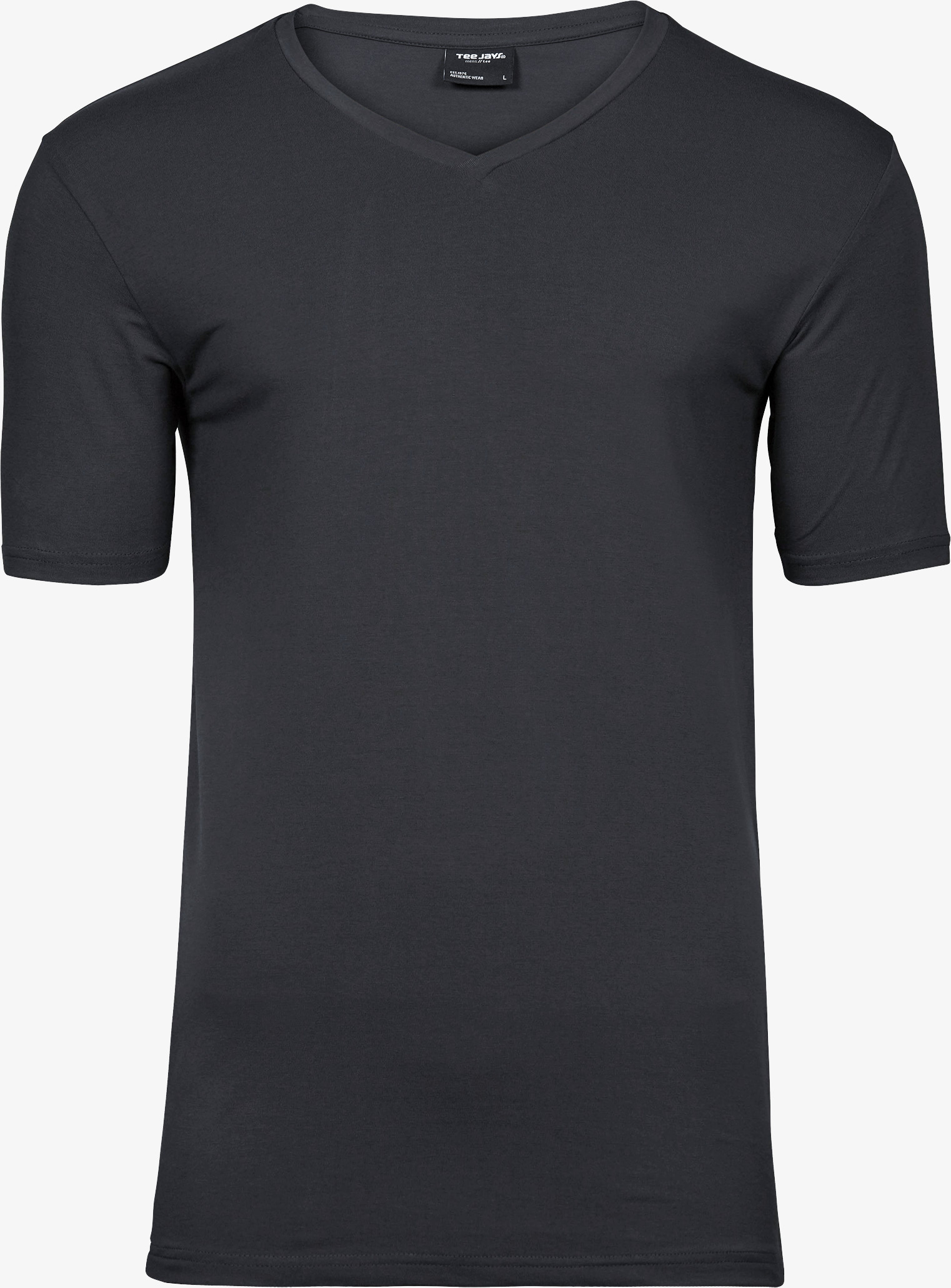 Elastisches Herren-T-Shirt mit V-Ausschnitt