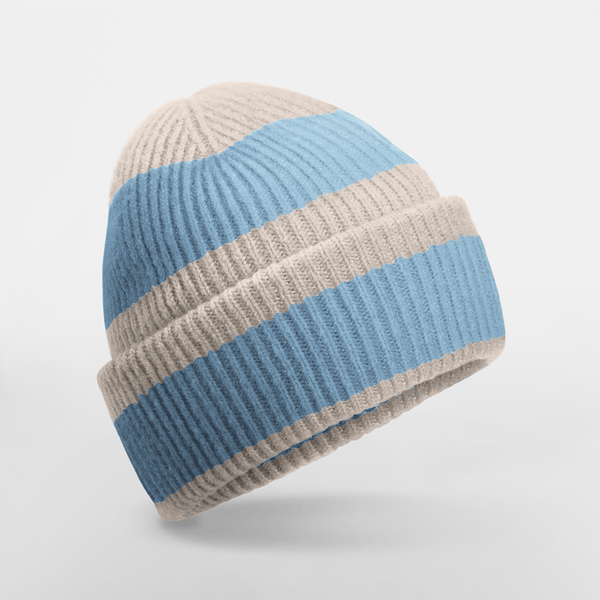 Beanie im Block-Streifendesign