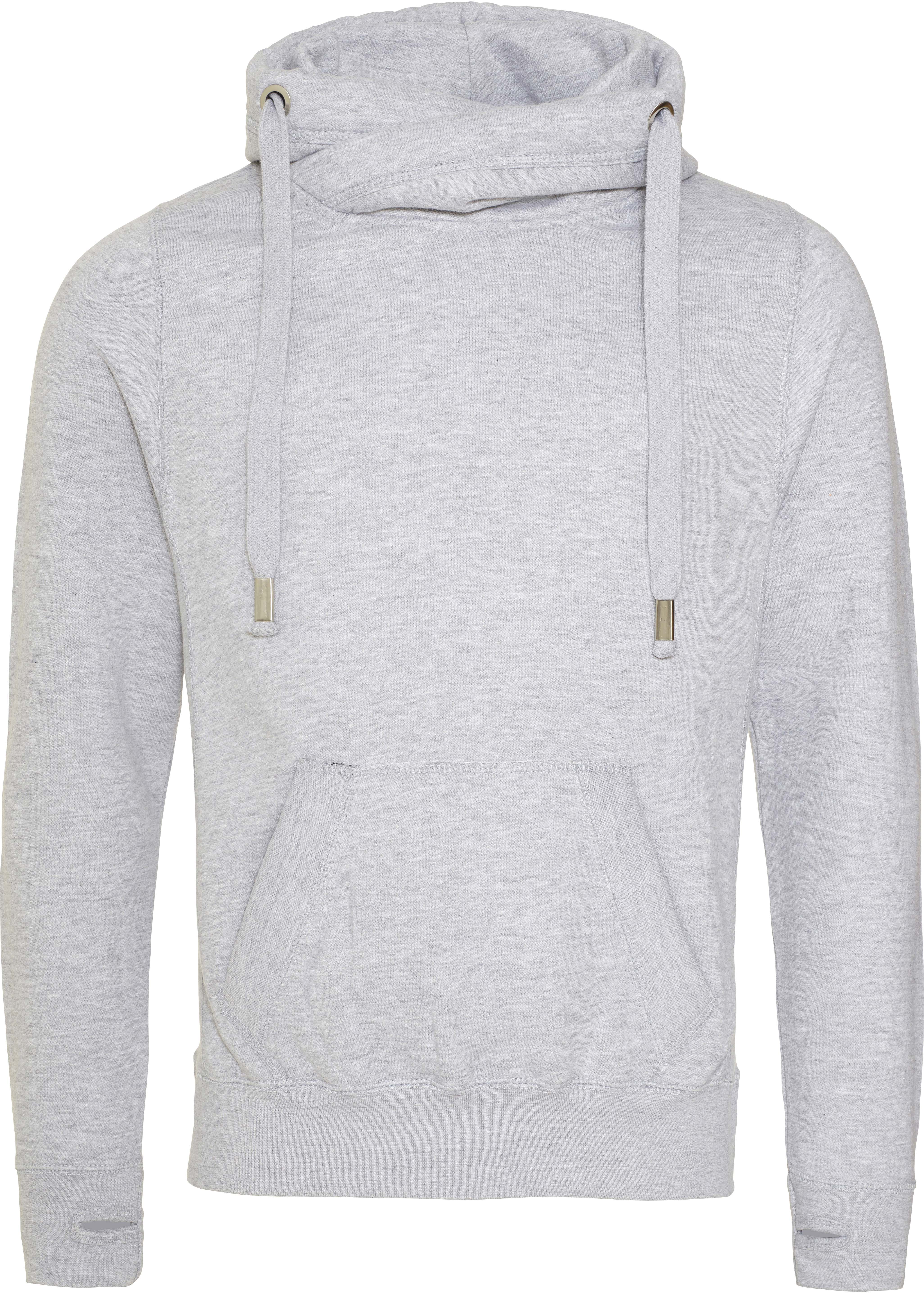 Modischer Unisex-Hoodie mit Überkreuz-Nackendetail