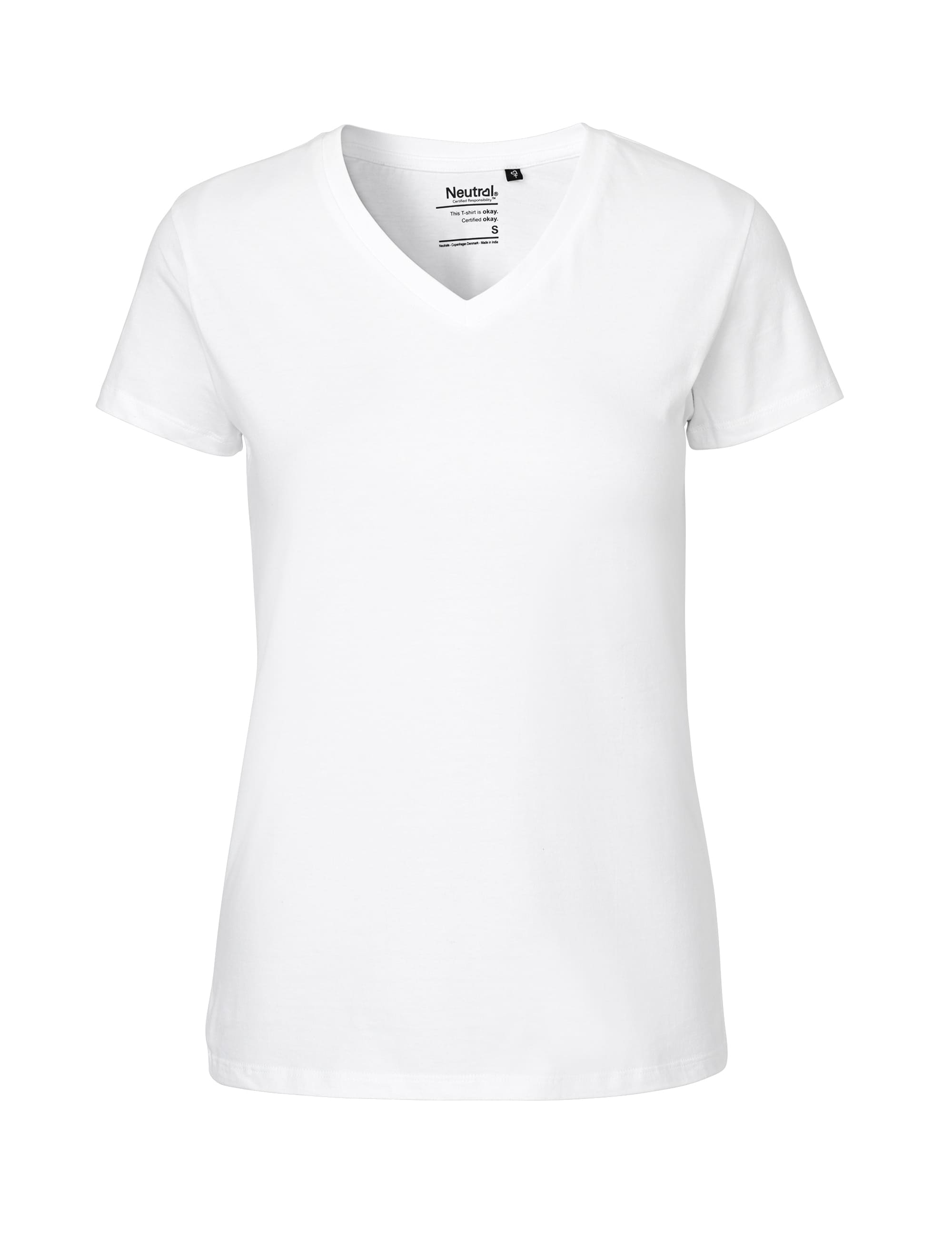 V-Neck Damen-T-Shirt aus Fairtrade-Baumwolle