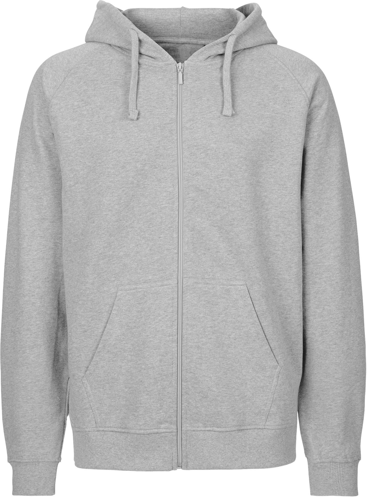 Unisex Zip-Hoodie aus Bio-Baumwolle in Umstellung