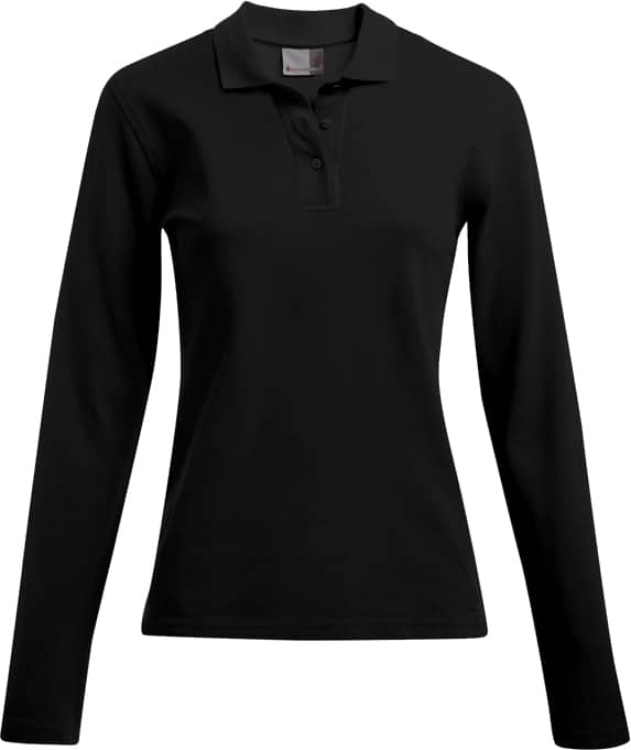 Schweres Damen-Langarm-Poloshirt