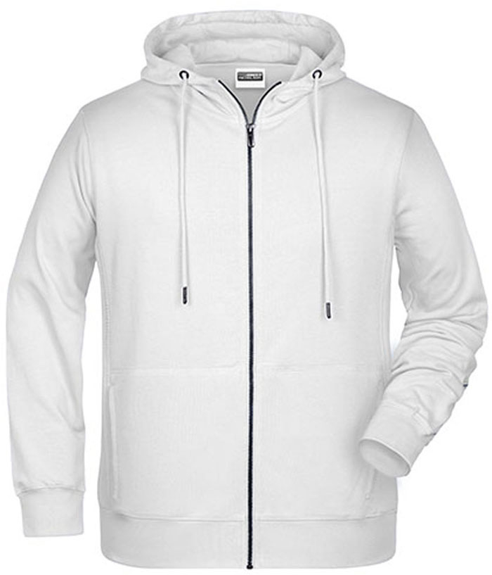 Leichter Herren Bio-Zip-Hoodie