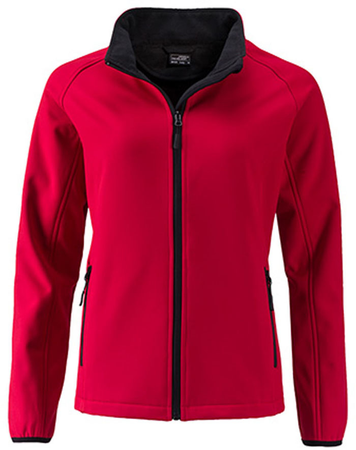 Basic Damen-Softshelljacke mit Kinnschutz