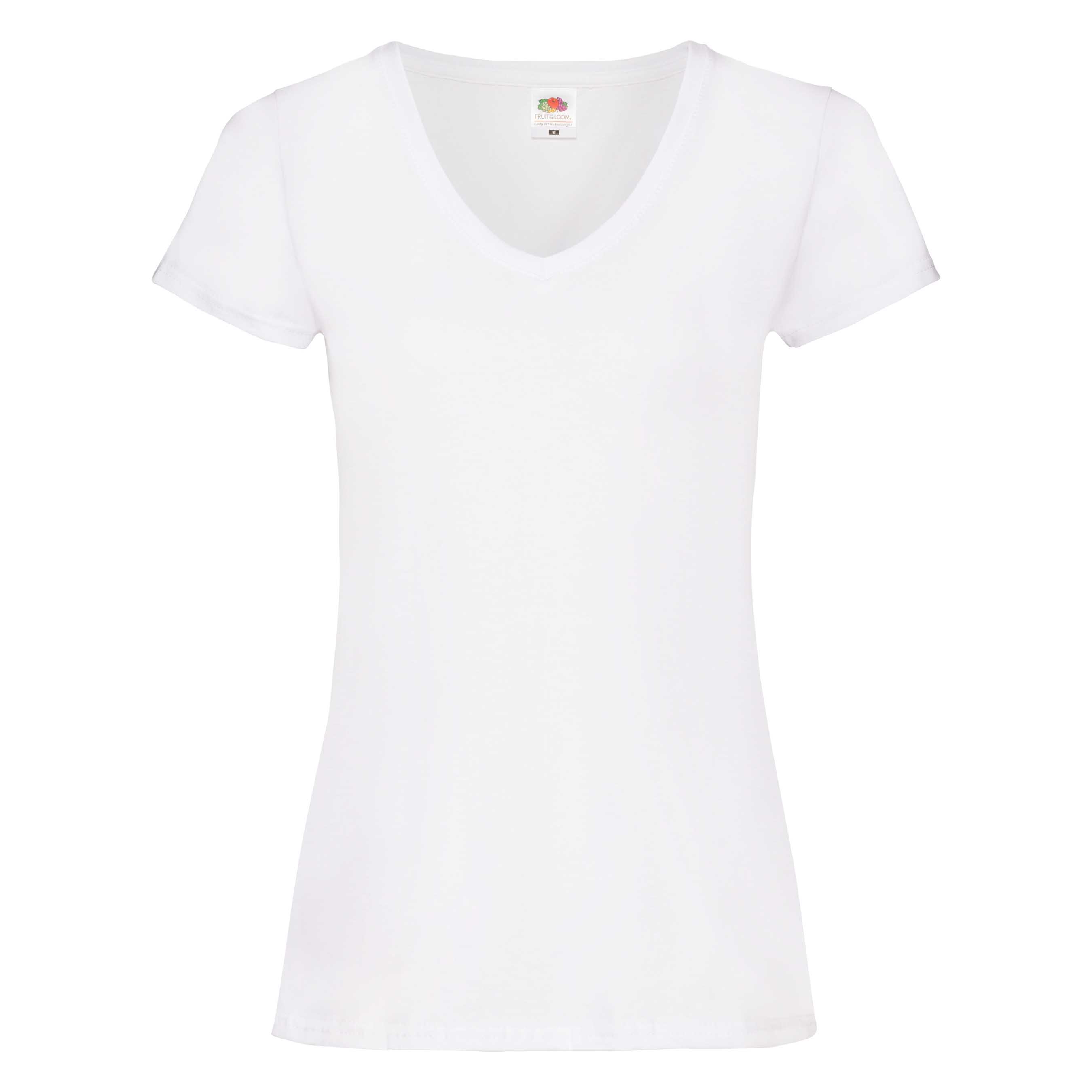 Basic Damen T-Shirt "Valueweight" mit V-Ausschnitt