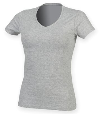 Weiches Damen "Feel Good" T-Shirt mit V-Ausschnitt