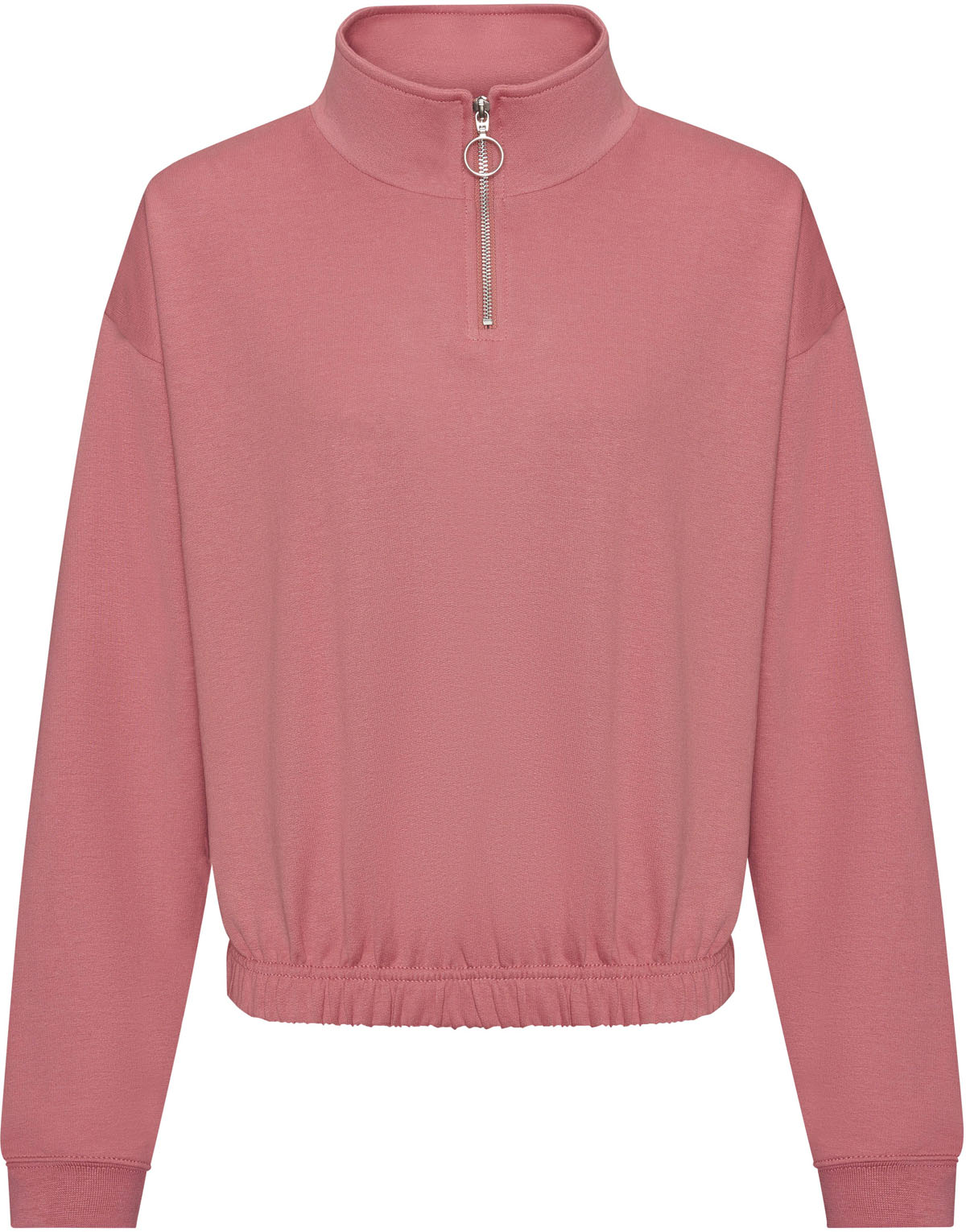 Damen 1/4-Zip Cropped Sweatshirt