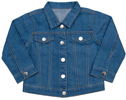 Baby-Jeansjacke aus Bio-Baumwolle in Umstellung