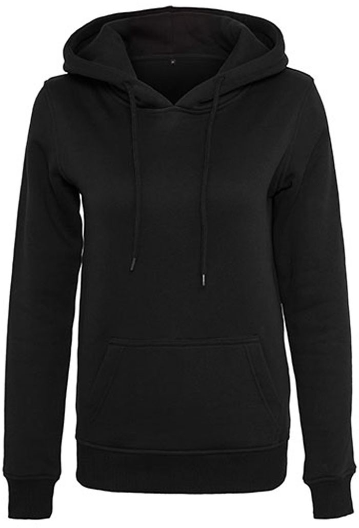 Schwerer flauschiger Damen-Hoodie mit Kängurutasche