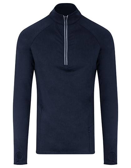 Slim Fit Unisex Sport-Longsleeve mit 1/4-Zip