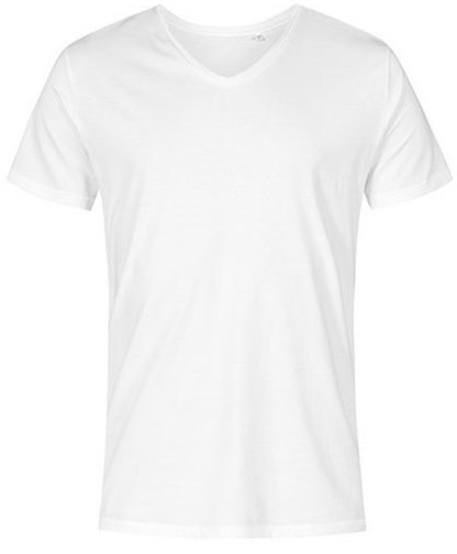 Schmal geschnittenes Herren-T-Shirt mit V-Ausschnitt