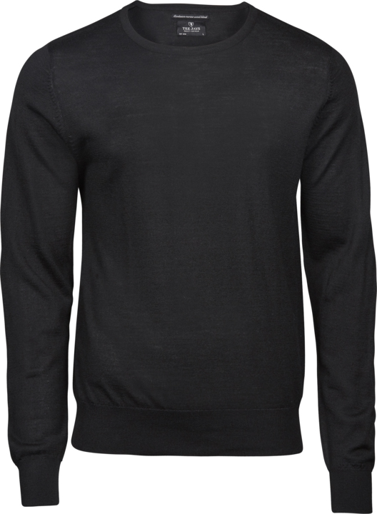 Herren-Strickpullover aus italienischem Merino-/Polyacrylgarn