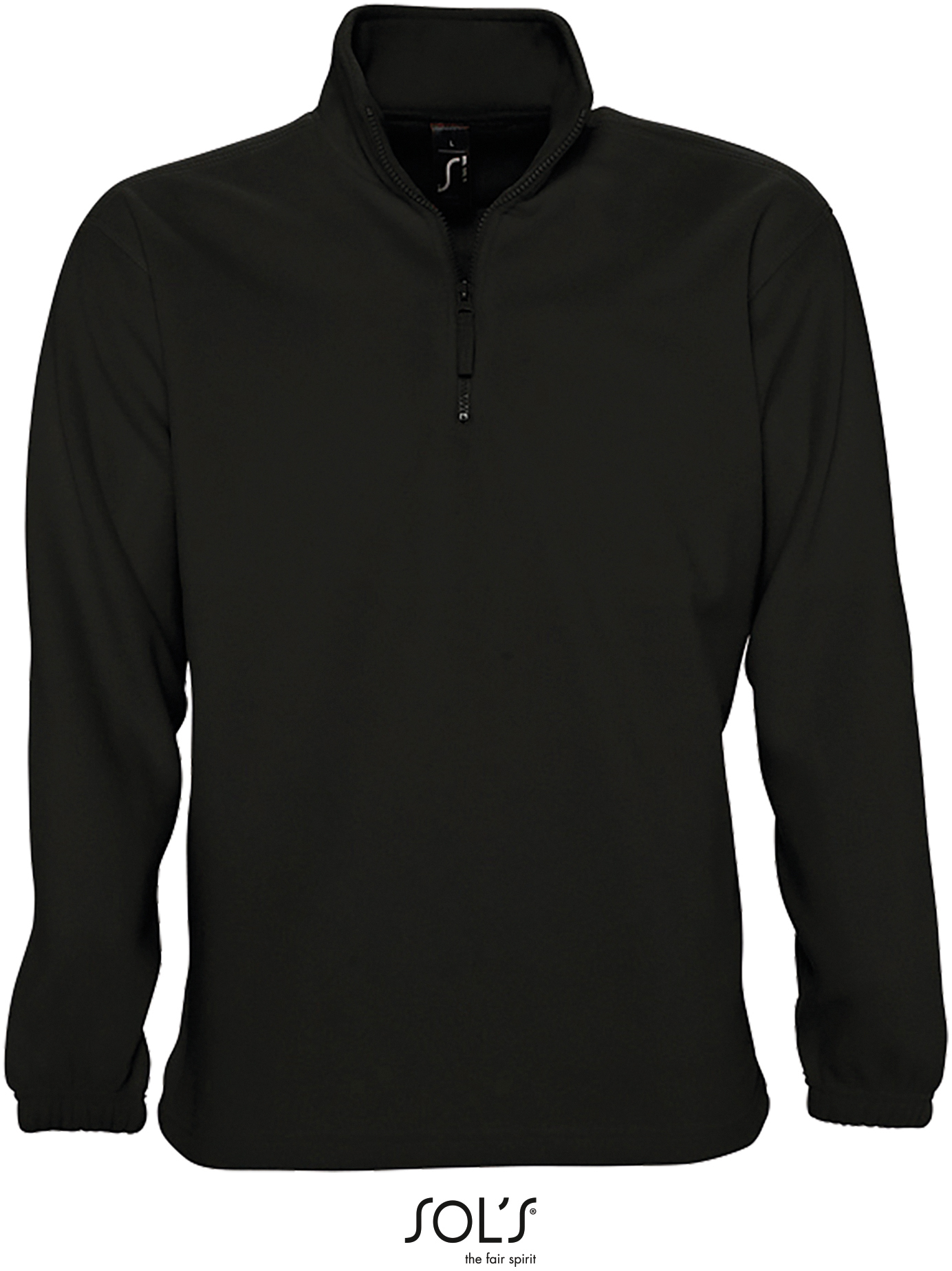 Herren 1/4-Zip Fleecepullover "Ness" mit hohem Kragen