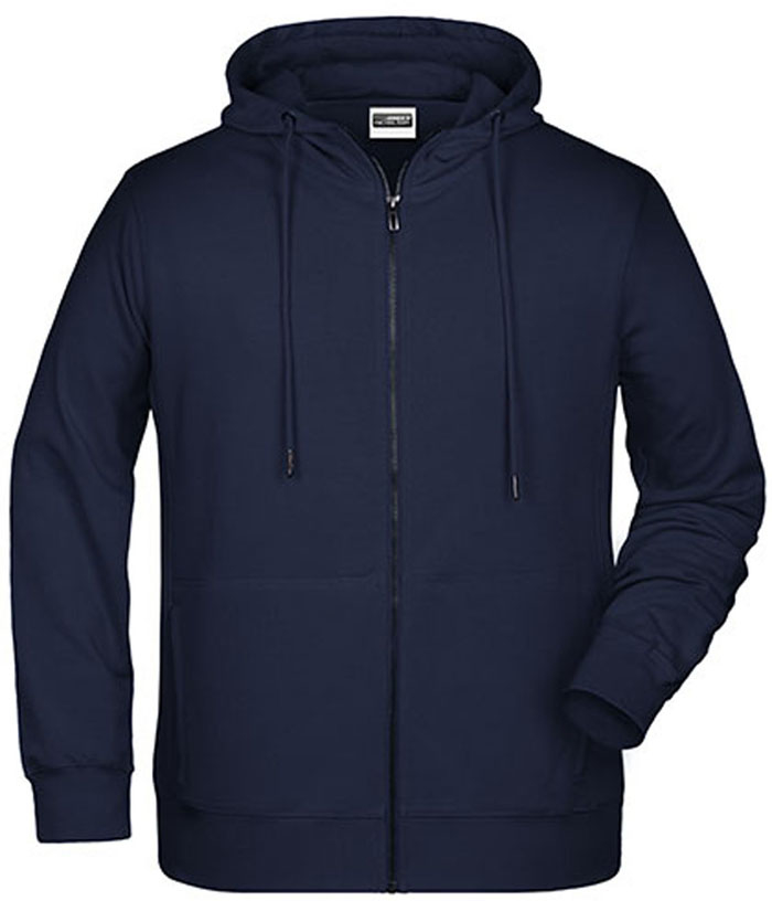 Leichter Herren Bio-Zip-Hoodie