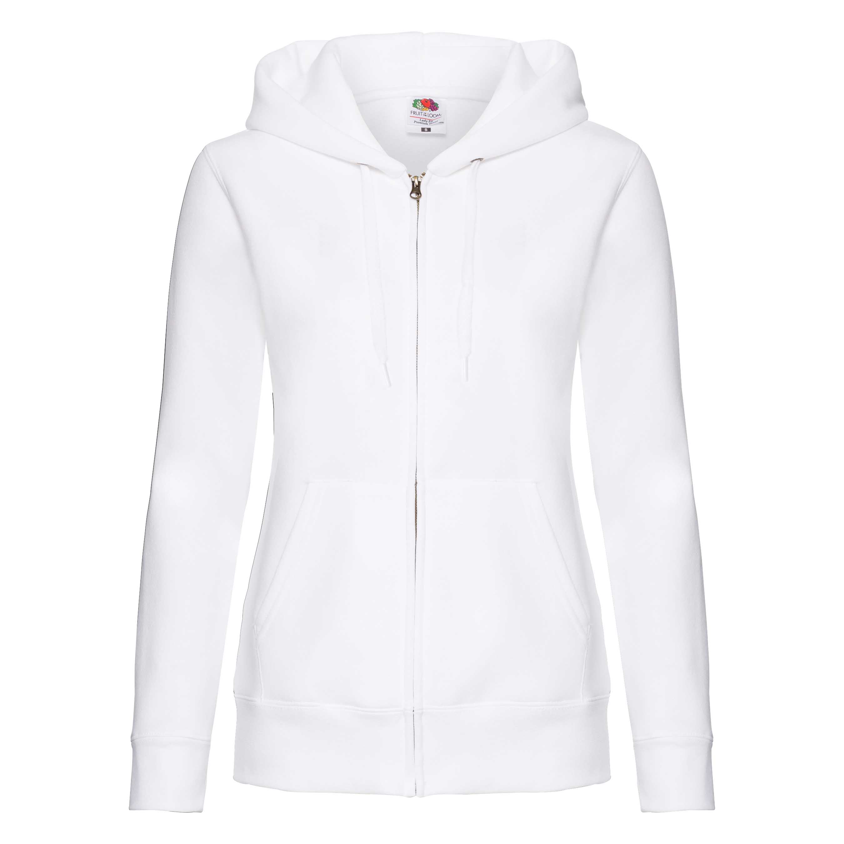 Flauschiger klassischer Premium Damen Zip-Hoodie