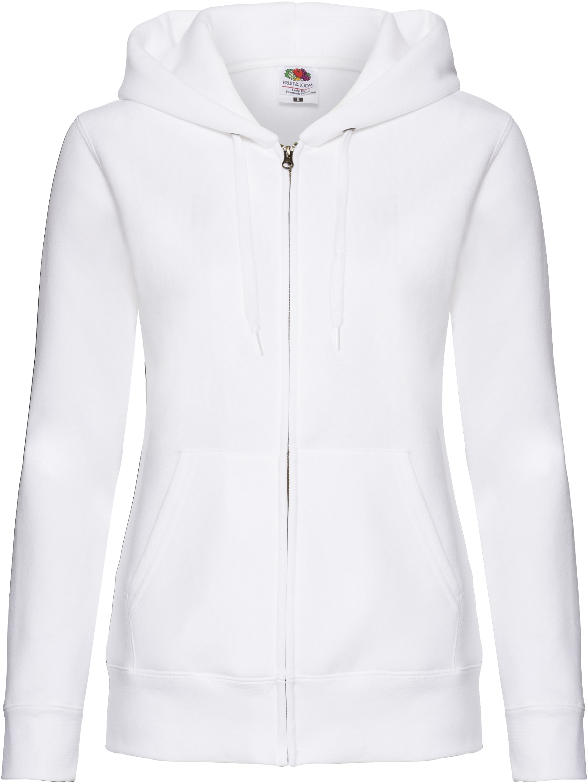 Flauschiger klassischer Premium Damen Zip-Hoodie