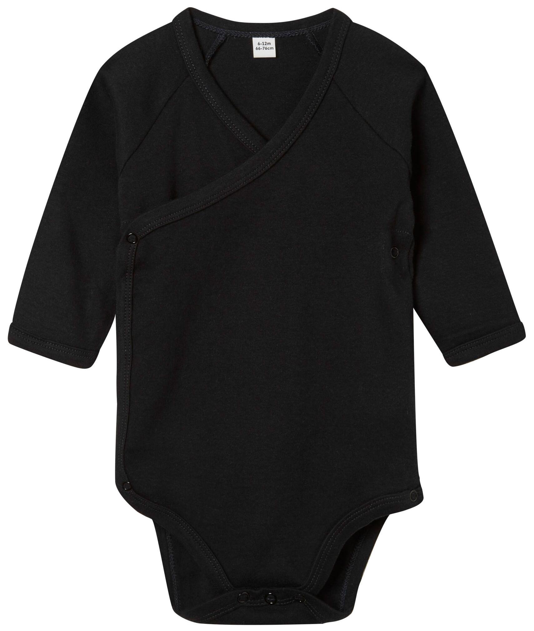 Kimono Baby-Langarm-Strampelanzug aus Bio-Baumwolle