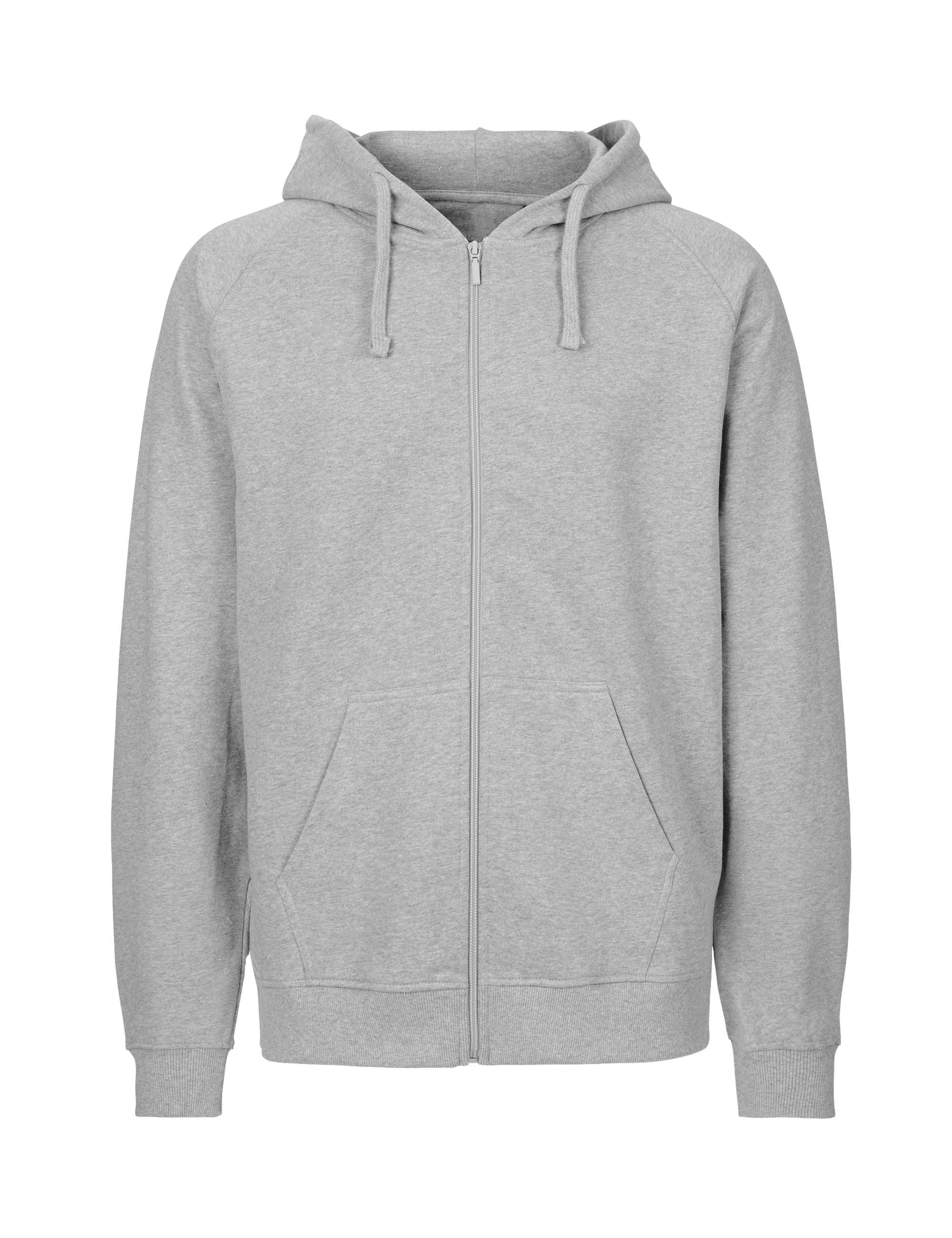 Unisex Zip-Hoodie aus Bio-Baumwolle in Umstellung