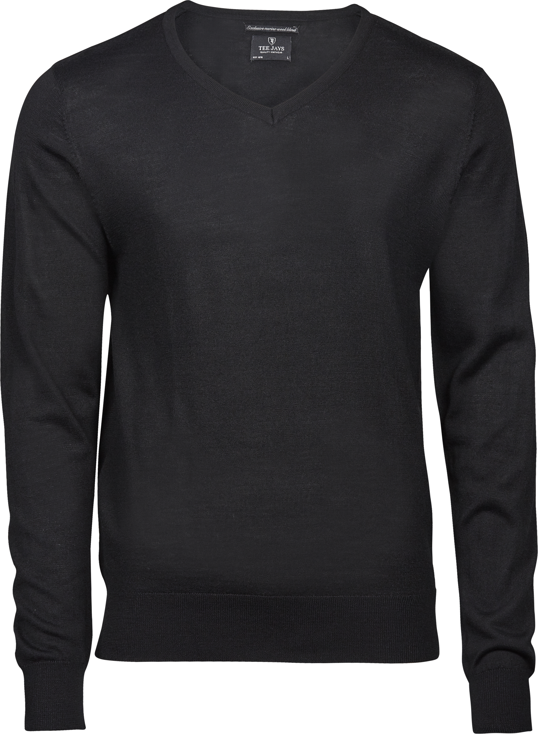 Herren V-Neck Strickpullover aus italienischem Merino-/Polyacrylgarn