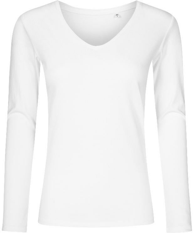 Damen-Longsleeve mit V-Ausschnitt