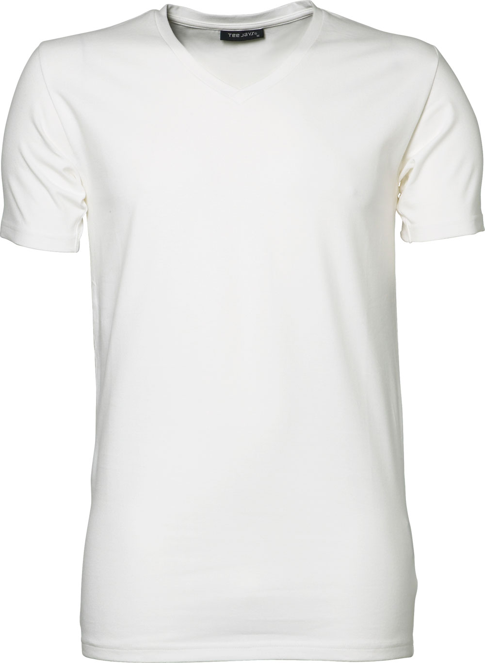 Elastisches Herren-T-Shirt mit V-Ausschnitt