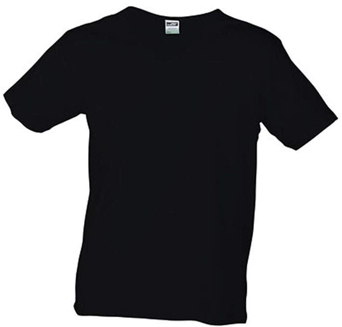 Herren T-Shirt mit V-Ausschnitt in Slim Fit