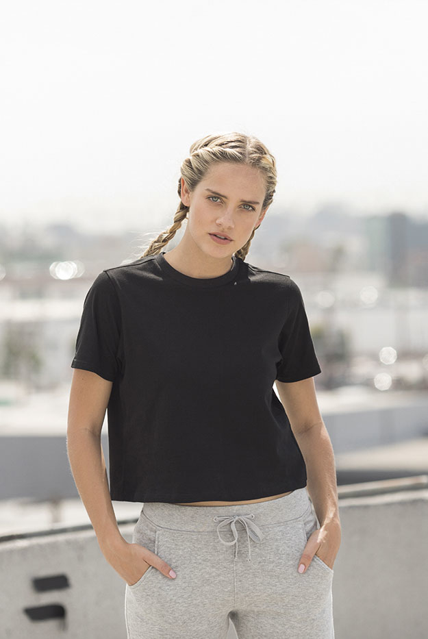 Modisches Damen Cropped Boxy-T-Shirt