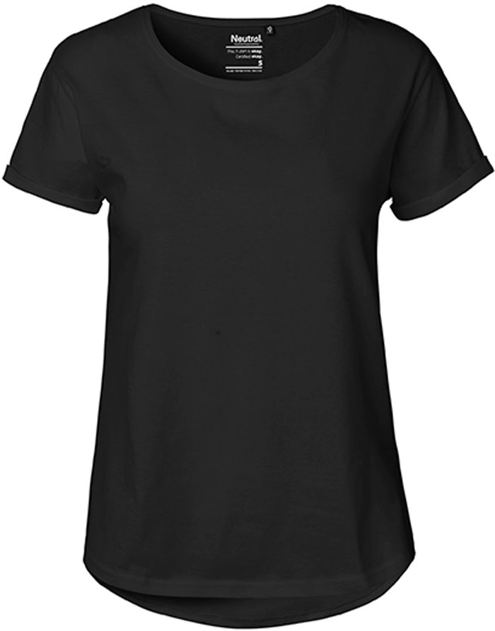 Roll-Up Damen-T-Shirt aus Fairtrade-Baumwolle