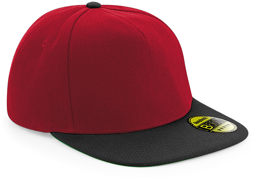 Snapback Cap mit flachem Schirm